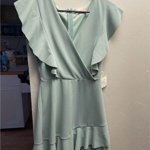 Altar'd State Green Mini Dress